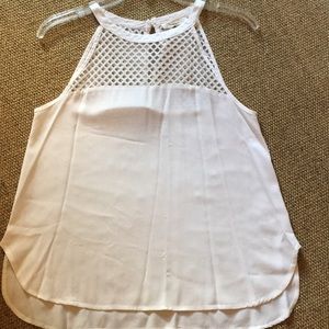 Elodie High Neck with Netted Front and Back Summer Top.